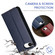 iPhone 16e / 17e Fierre Shann PU Genuine Leather Texture Phone Case - Blue