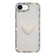 iPhone 16e / 17e Flash Rhinestone Double-sided IMD Love Heart Phone Case - Glitter White