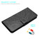 iPhone 16e / 17e Flower Embossed Leather Phone Case - Black