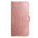 iPhone 16e / 17e Flower Embossed Leather Phone Case - Rose Gold