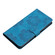 iPhone 16e / 17e Flower Embossing Pattern Leather Phone Case - Blue