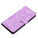 iPhone 16e / 17e Flower Embossing Pattern Leather Phone Case - Purple
