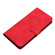 iPhone 16e / 17e Flower Embossing Pattern Leather Phone Case - Red