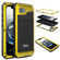 iPhone 16e / 17e Four-proof Metal Hybrid Silicone Phone Case - Yellow