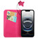 iPhone 16e / 17e GEBEI Top-grain Horizontal Flip Leather Phone Case - Rose Red