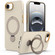 iPhone 16e / 17e Gen1.5 Pivot Ring Holder TPU Hybrid PC Phone Case - Apricot