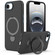 iPhone 16e / 17e Gen1.5 Pivot Ring Holder TPU Hybrid PC Phone Case - Black