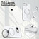 iPhone 16e / 17e Gen1.5 Pivot Ring Holder TPU Hybrid PC Phone Case - White