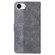 iPhone 16e / 17e Geometric Embossed Leather Phone Case - Grey