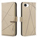 iPhone 16e / 17e Geometric Pattern RFID Leather Phone Case - Beige