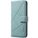 iPhone 16e / 17e Geometric Pattern RFID Leather Phone Case - Green