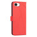 iPhone 16e / 17e Geometric Pattern RFID Leather Phone Case - Red