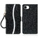 iPhone 16e / 17e Glitter Powder Filp Leather Phone Case - Black
