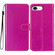iPhone 16e / 17e Glitter Powder Flip Leather Phone Case - Rose Red