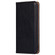 iPhone 16e / 17e Gloss Oil Solid Color Magnetic Leather Phone Case - Black