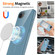 iPhone 16e / 17e Glossy TPU Shockproof MagSafe Phone Case with Lanyard - Blue