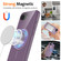 iPhone 16e / 17e Glossy TPU Shockproof MagSafe Phone Case with Lanyard - Purple