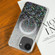 iPhone 16e / 17e Gradient Glitter Starry MagSafe Phone Case - Gradient Black