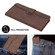 iPhone 16e / 17e Heart Pattern Skin Feel Leather Phone Case - Brown