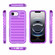 iPhone 16e / 17e High Transparency TPU Hybrid PC Airbag Phone Case - Transparent Purple