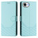 iPhone 16e / 17e Honeycomb Embossing RFID Leather Phone Case - Mint Green