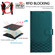 iPhone 16e / 17e Honeycomb Embossing RFID Leather Phone Case - Peacock Green