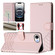 iPhone 16e / 17e Honeycomb Embossing RFID Leather Phone Case - Pink