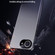 iPhone 16e / 17e Ice Aluminum Metal Explosion-proof Frosted Phone Case - Black