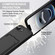 iPhone 16e / 17e Integrated Card Bag Solid Color Liquid Silicone Phone Case Gen2 with Short Lanyard - Black