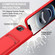 iPhone 16e / 17e Integrated Card Bag Solid Color Liquid Silicone Phone Case Gen2 with Short Lanyard - Red