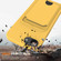 iPhone 16e / 17e Integrated Card Bag Solid Color Liquid Silicone Phone Case with Lanyard - Yellow
