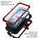 iPhone 16e / 17e IP68 Waterproof Dustproof Shockproof Phone Case - Red