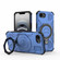 iPhone 16e / 17e J-20 Solid Color MagSafe Magnetic TPU+PC Phone Case - Blue