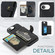 iPhone 16e / 17e JEEHOOD J01 Retro Magnetic Detachable Wallet Phone Case - Black