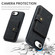 iPhone 16e / 17e JEEHOOD J01 Retro Magnetic Detachable Wallet Phone Case - Black