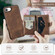 iPhone 16e / 17e JEEHOOD J01 Retro Magnetic Detachable Wallet Phone Case - Brown