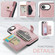 iPhone 16e / 17e JEEHOOD J01 Retro Magnetic Detachable Wallet Phone Case - Pink