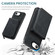iPhone 16e / 17e JEEHOOD J02 Magnetic Zipper Horizontal Flip Leather Phone Case - Black
