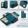 iPhone 16e / 17e JEEHOOD J02 Magnetic Zipper Horizontal Flip Leather Phone Case - Blue