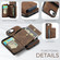 iPhone 16e / 17e JEEHOOD J02 Magnetic Zipper Horizontal Flip Leather Phone Case - Brown