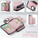iPhone 16e / 17e JEEHOOD J02 Magnetic Zipper Horizontal Flip Leather Phone Case - Pink