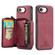 iPhone 16e / 17e JEEHOOD J02 Magnetic Zipper Horizontal Flip Leather Phone Case - Red