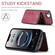 iPhone 16e / 17e JEEHOOD J02 Magnetic Zipper Horizontal Flip Leather Phone Case - Red