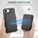 iPhone 16e / 17e JEEHOOD J05 Business Magnetic Style RFID Leather Phone Case - Black