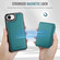 iPhone 16e / 17e JEEHOOD J05 Business Magnetic Style RFID Leather Phone Case - Blue Green