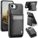 iPhone 16e / 17e JEEHOOD J06 British Style RFID MagSafe Card Bag PU Phone Case - Black