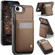 iPhone 16e / 17e JEEHOOD J06 British Style RFID MagSafe Card Bag PU Phone Case - Brown