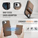 iPhone 16e / 17e JEEHOOD J06 British Style RFID MagSafe Card Bag PU Phone Case - Brown