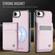 iPhone 16e / 17e JEEHOOD J06 British Style RFID MagSafe Card Bag PU Phone Case - Pink