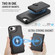 iPhone 16e / 17e JEEHOOD J09 Buckle Card Bag MagSafe Magnetic Style RFID Leather Phone Case - Black